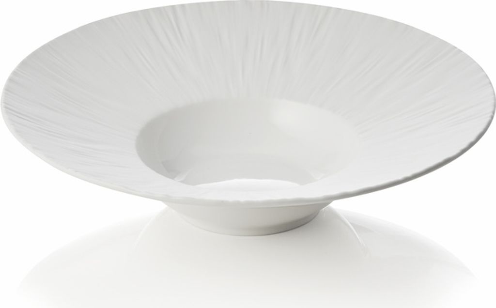 Pastateller Set MAYA SHIRO, Ø 24 cm, 110 ml, weiß, Set á 3 Stück, Porzellan