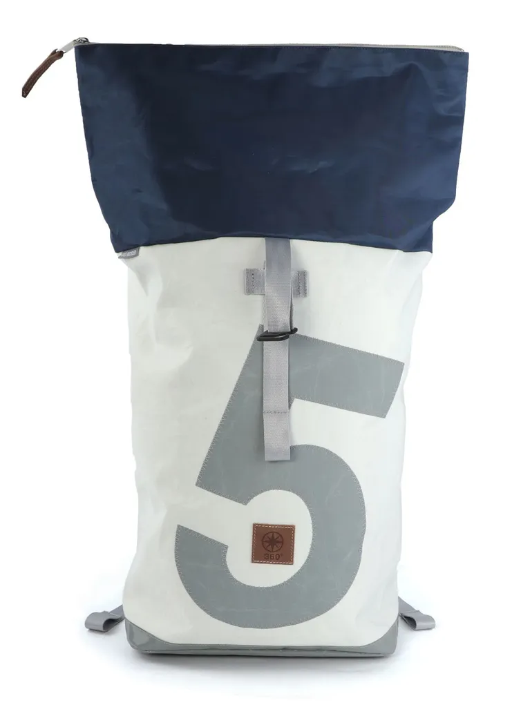 Sac à dos Ordinateur Tide-XL Blanc Bleu en matières éco-responsables - 2