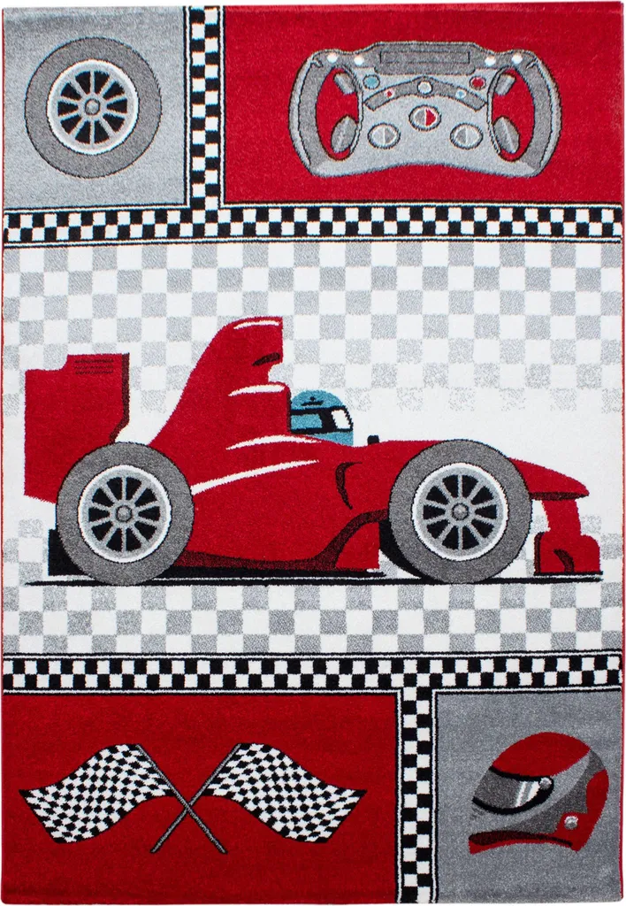 Tapis Enfant Hypoallergénique 120 cm Voiture Doux et Sécurisé