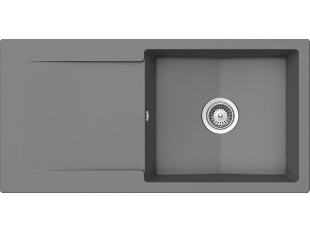SCHOCK Spüle EPURE D-100L in CROMA mit Excenterbedienung