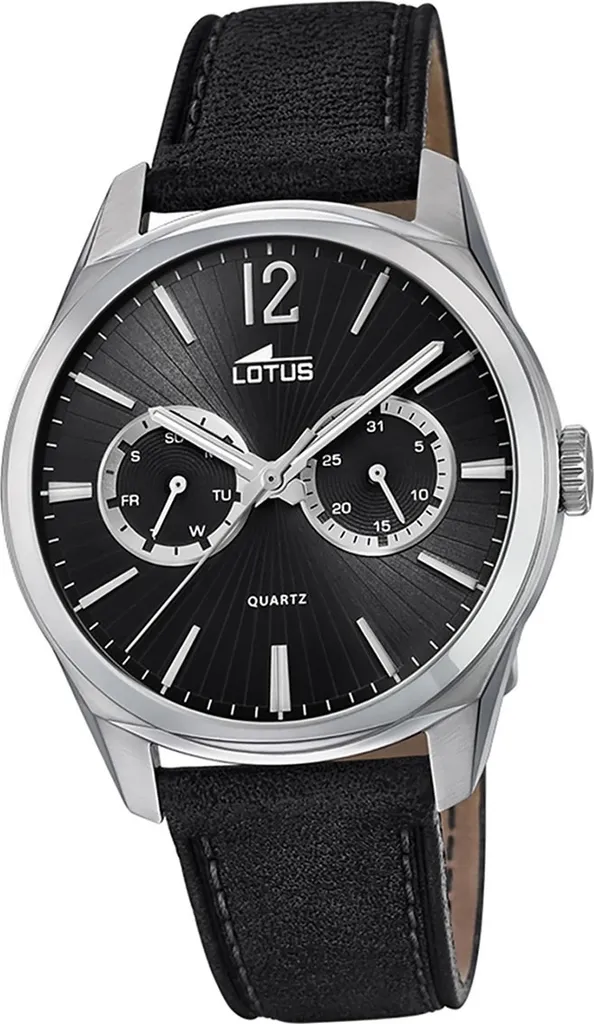 Montre Lotus L18374/4 Homme Multifonction avec Bracelet en Cuir Noir