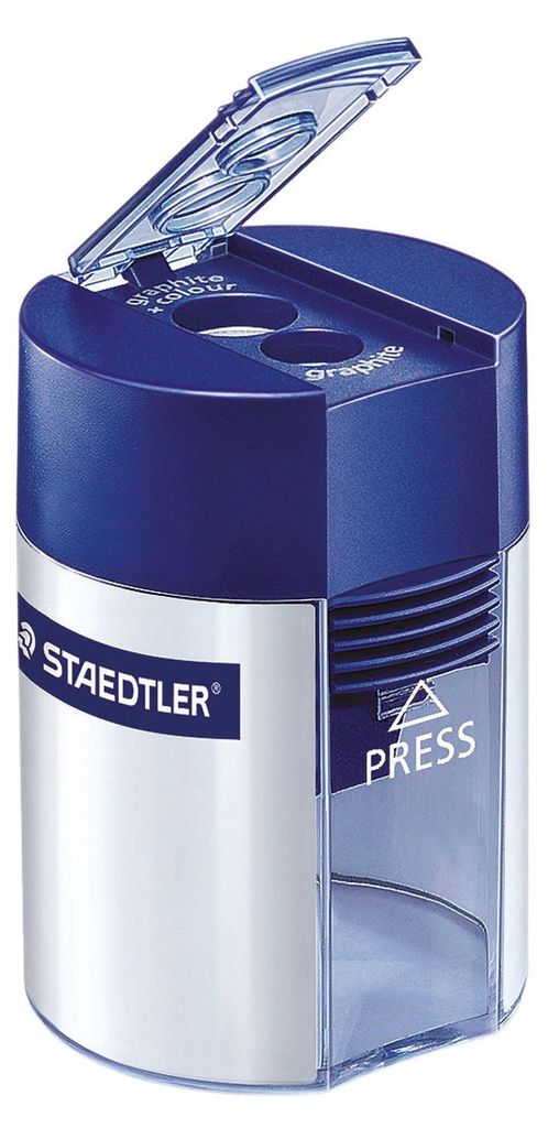 STAEDTLER Doppelspitzdose rund blau Produktbild 