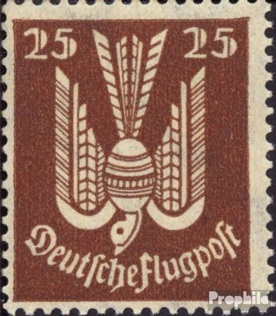 Briefmarken Deutsches Reich 1922 Mi 210 postfrisch Flugpost mit farbigem Unterdruck