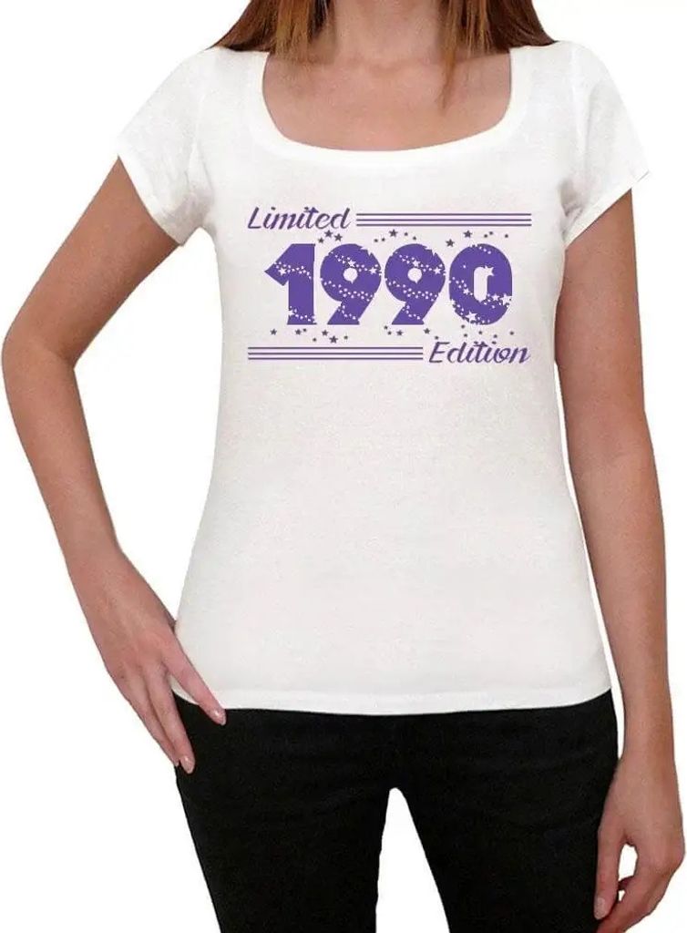 Damen Grafik T-Shirt Sterne limitierte Auflage 1990 – Stars, Limited Edition 1990 – Geschenk 34. Geburtstag Jahrestag 34 Jahre Jubiläum 34 Jä...