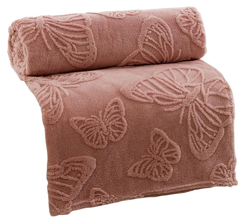3D-Schmetterlings-Babydecke, doppelseitig, aus weichem Flanell, flauschig, ideal für Babys, Kleinkinder und Neugeborene, geeignet für Jungen und ...