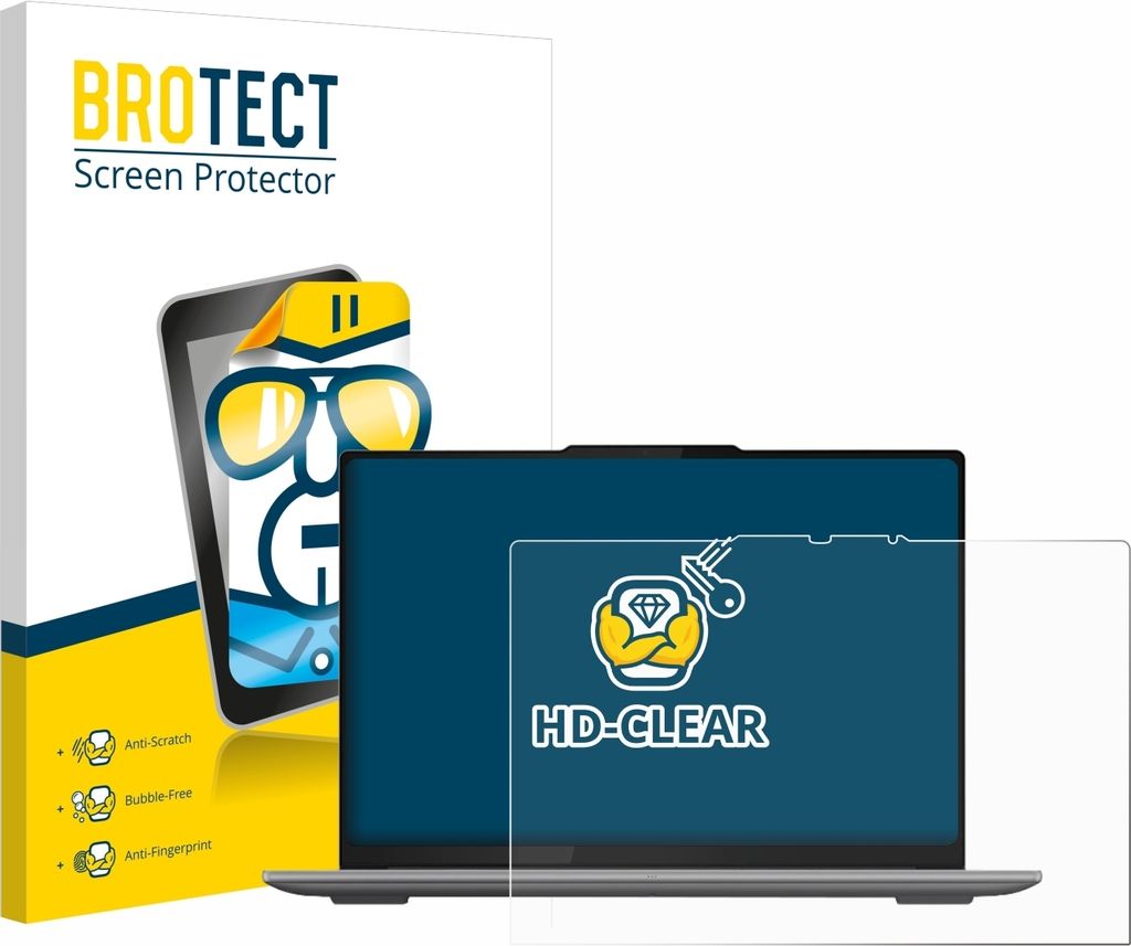 Für Lenovo Yoga Pro 9i Gen 9 16" Touch Schutzfolie BROTECT Displayschutz Display Schutz Folie Klar Transparent