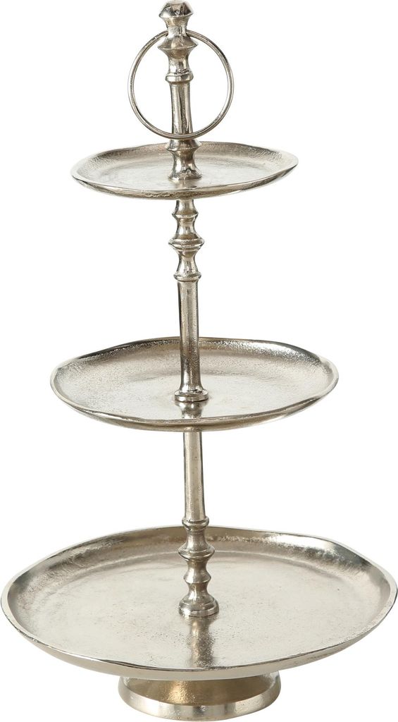 Boltze Etagere Flaire Dekoration Aluminium 26 x 26 x 48 cm Produktbild 