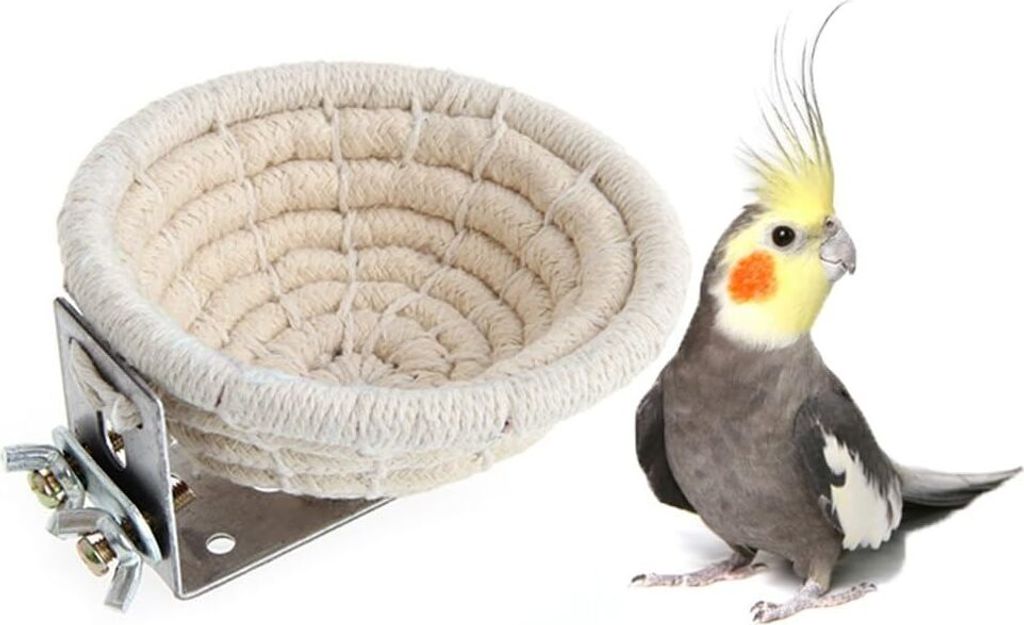 Nesting Box für Papageienkäfige für Unzertrennliche und kleine Papageien, 4,5 Zoll, bequemes Nest für kleine und mittelgroße Papageien, Vögel