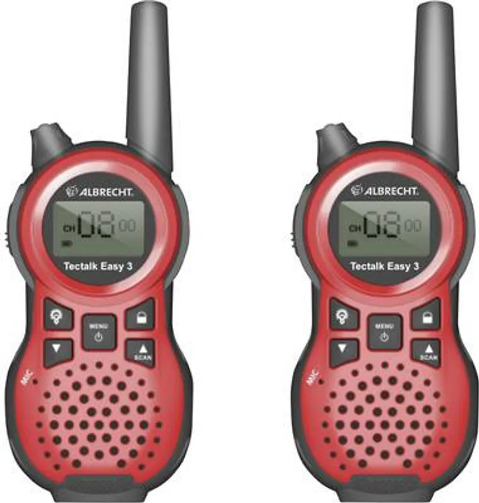 Albrecht Tectalk Easy 3 talkie-walkie 8 canaux noir pour famille
