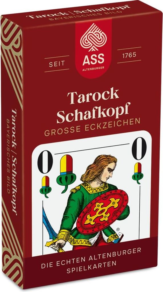 ASS - Schafkopf, große Eckzeichen, bayrisches Bild Produktbild 