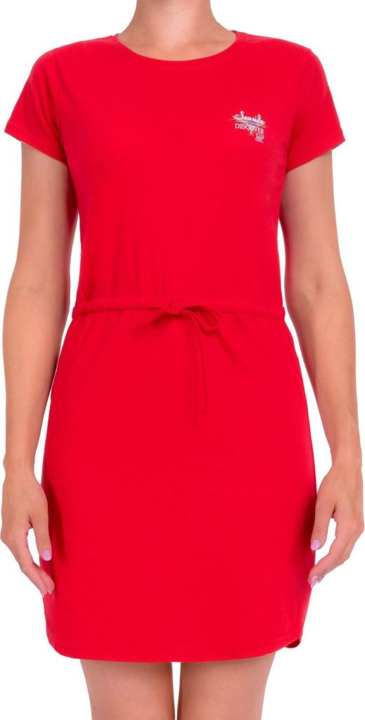 Nebulus Kleid DELIA Damen, tailliertes Kleid , knielanges Kleid , P5651 - Damen, rot, S/36