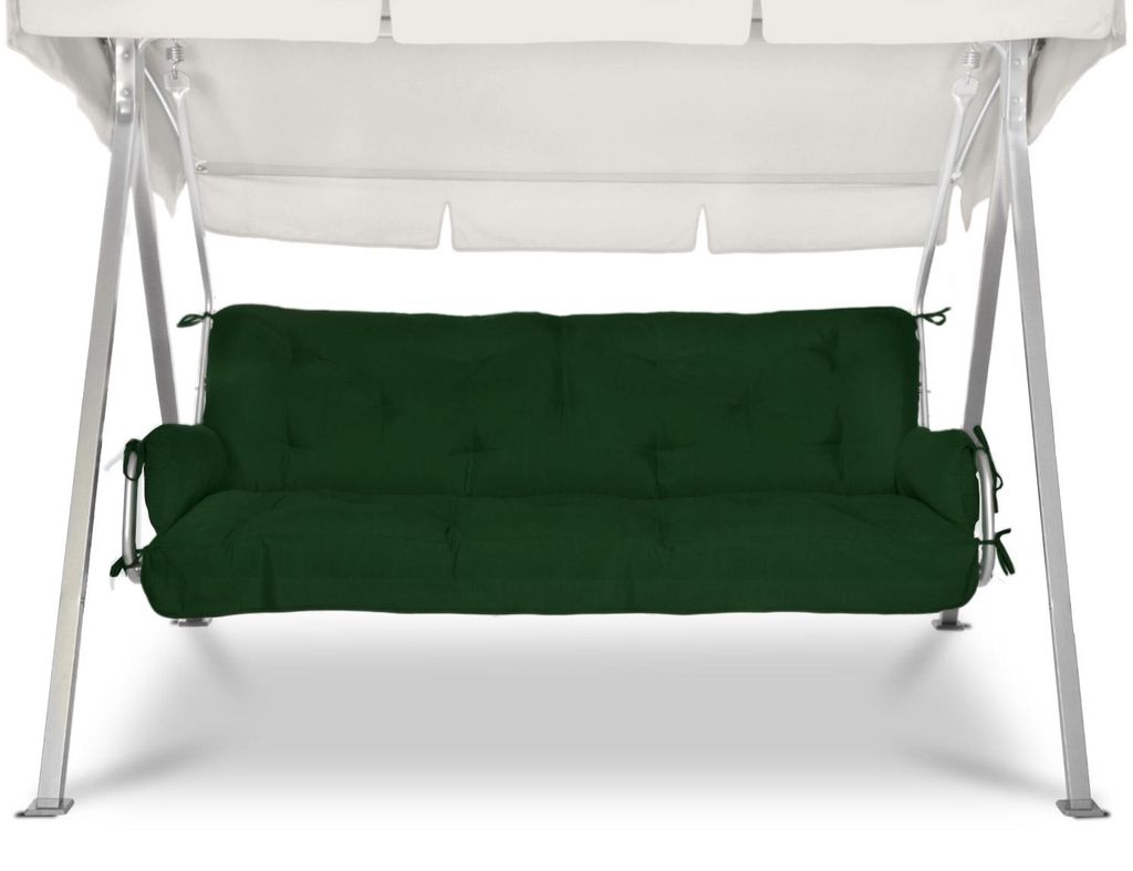 Beautissu Sitzkissen für Hollywoodschaukel Flair HS, 180x50x8cm, Dunkelgrün