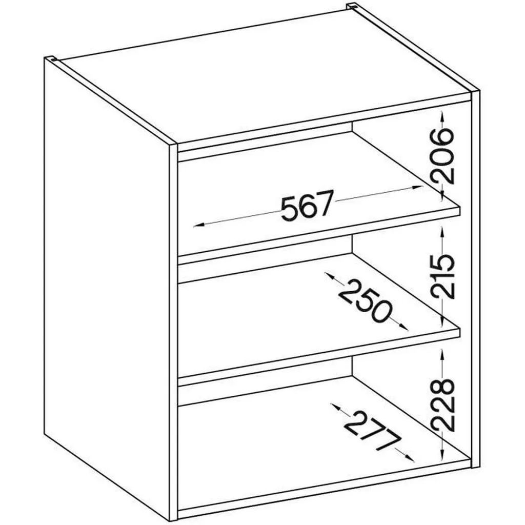 Solution rangement compact : Armoire haute LASSEN gris mat 60 cm - 5