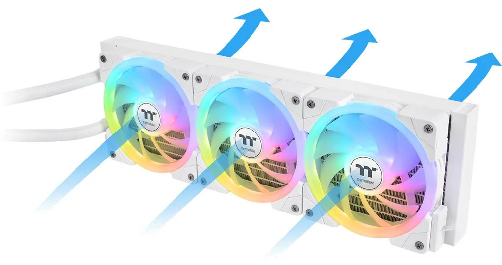 Refroidissement liquide CPU 360mm Thermaltake MAGFloe Blanc PC