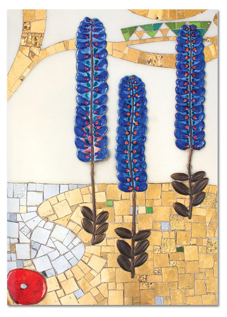 Giallobus - Ohren aus Lavendel - Gustav Klimt - 50L x 70W cm - Bild - Acrylglas