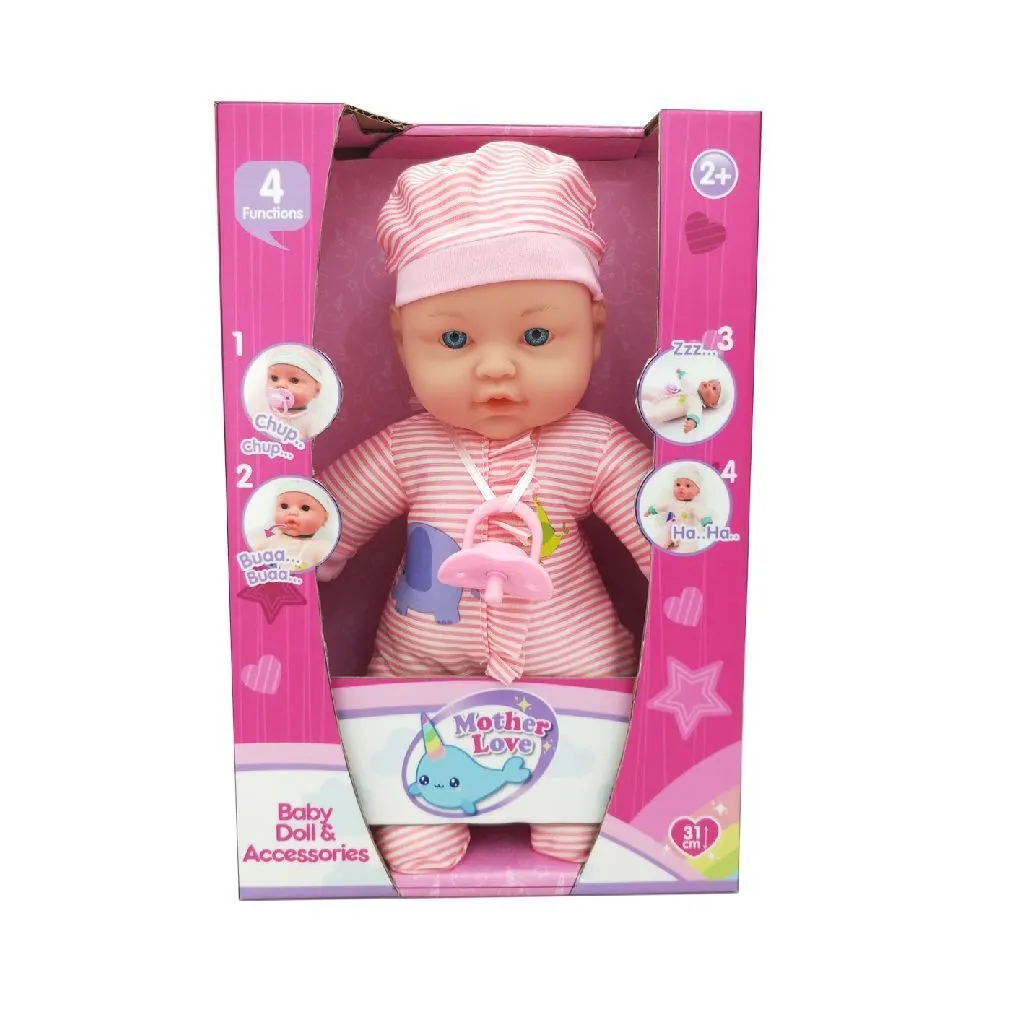 Poupée interactive 31 cm corps souple Mother Love aux fonctions douces