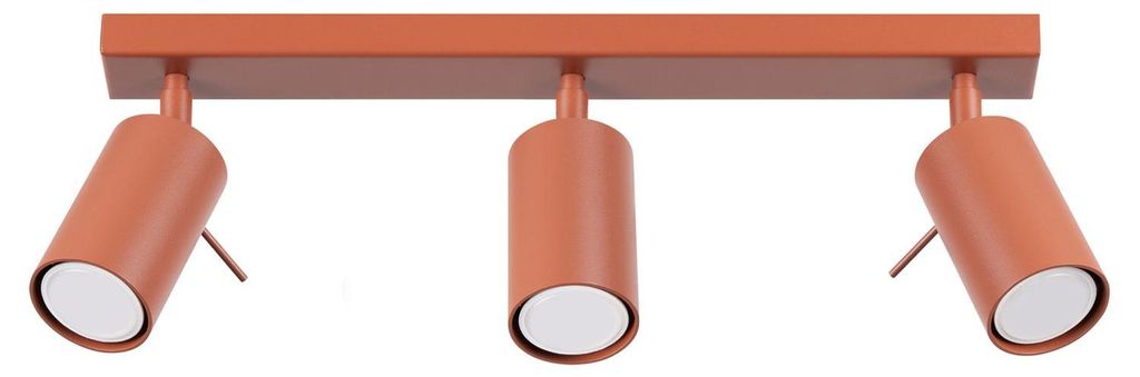 Spot Strahler Metall GU10 verstellbar Ocker 3-flammig länglich Modern Lampe