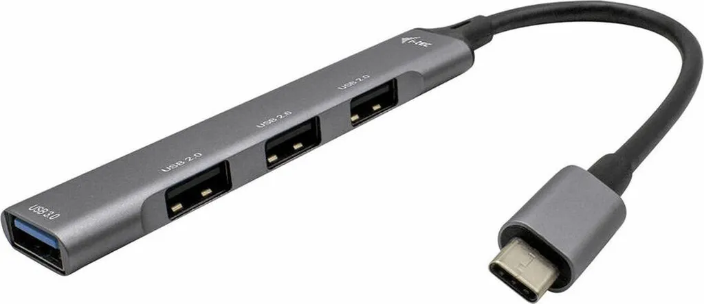 Hub USB-C Portatile i-tec C31HUBMETALMINI4 - Ultra-Light per Viaggiatori
