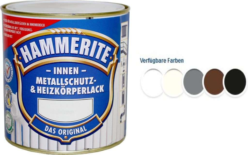 HAMMERITE Metallschutz- und Heizkörperlack glänzend weiß Produktbild 5