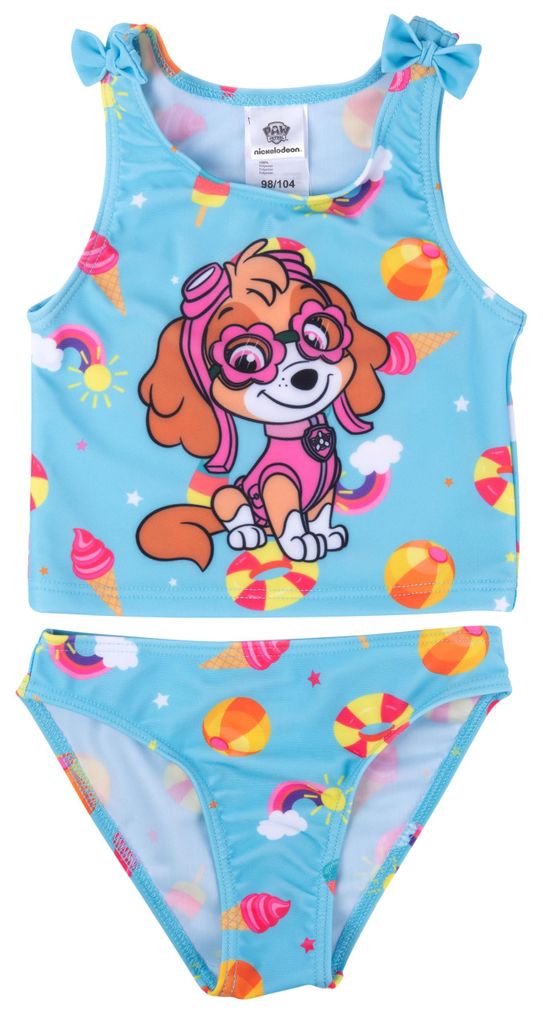 Paw Patrol Tankini Badeanzug mit Schleifen für Mädchen - Produktbild 