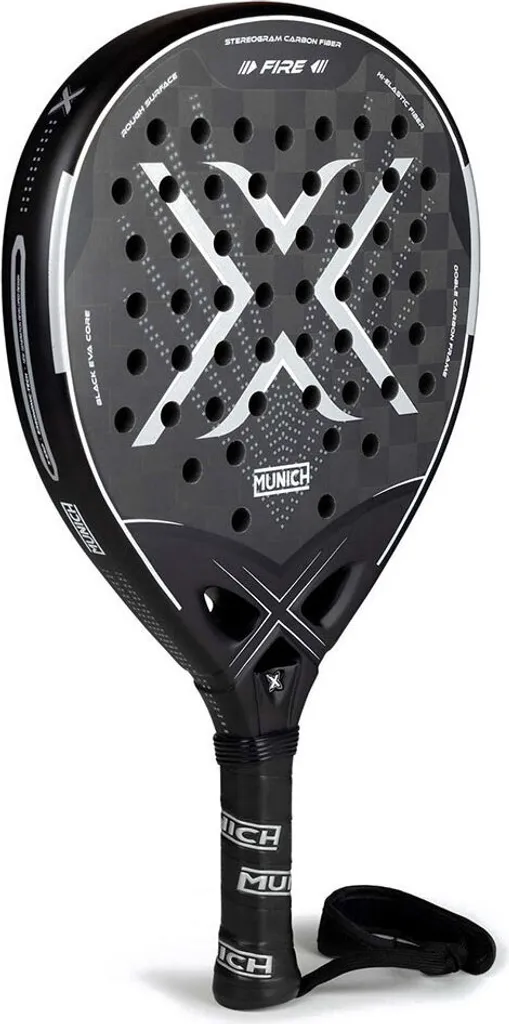 Raquette de padel Munich 64 Noir - Modèle Performance One Size Pro