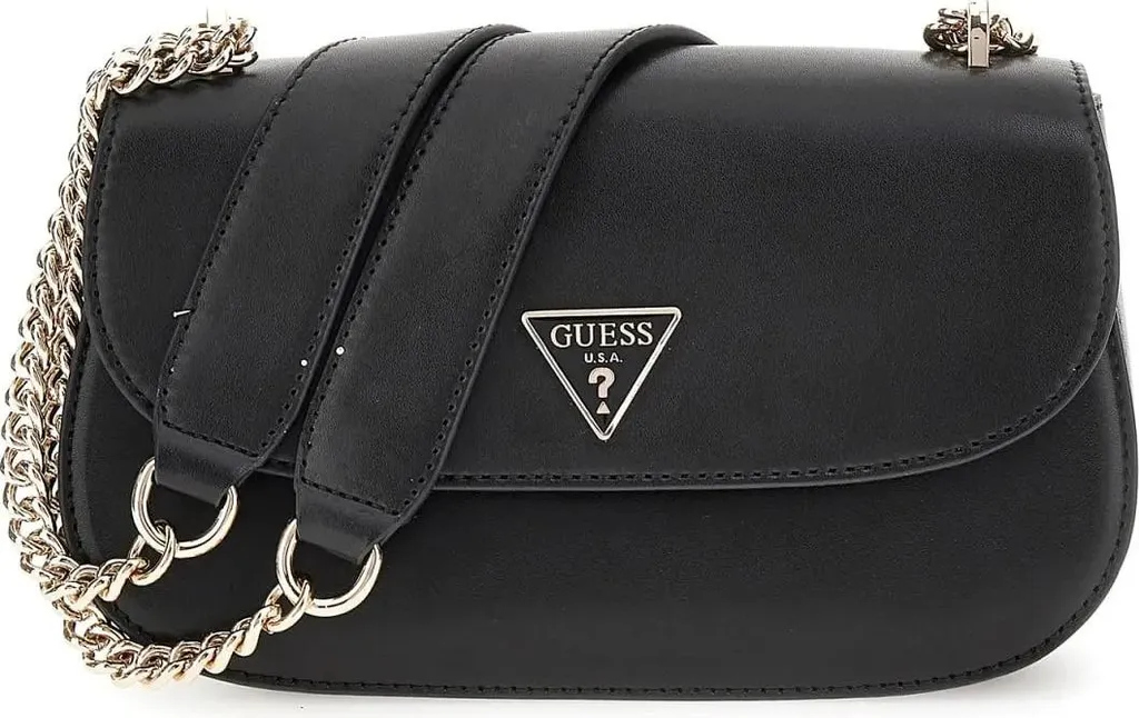 Petit Sac à Main Femme Guess Daryna Noir - Sac Satchel Multi-compartiment