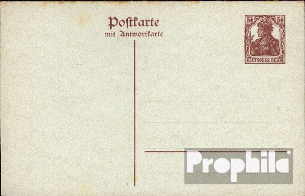 Belege Ganzsachen Deutsches Reich 1916 P111 Amtliche Postkarte un Germania
