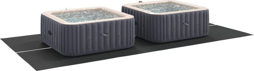 Bodenfolie für Pools Schwarz 500 x 250 x 0,1 cm Vliesstoff