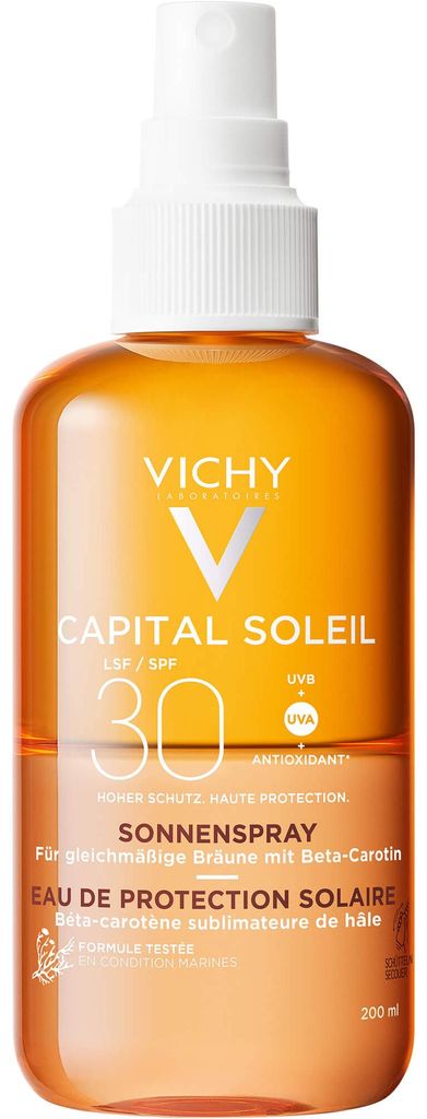Vichy Capital Soleil, Sunscreen spray, Gesicht, Haare & Körper, 200 ml, Spray, Bräunung, Schutz, Universalhülle