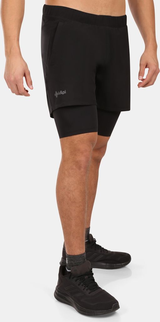 Kilpi BRAGA-M Herren-Laufshorts für Komfort und Leistung, SCHWARZ, Größe XXL