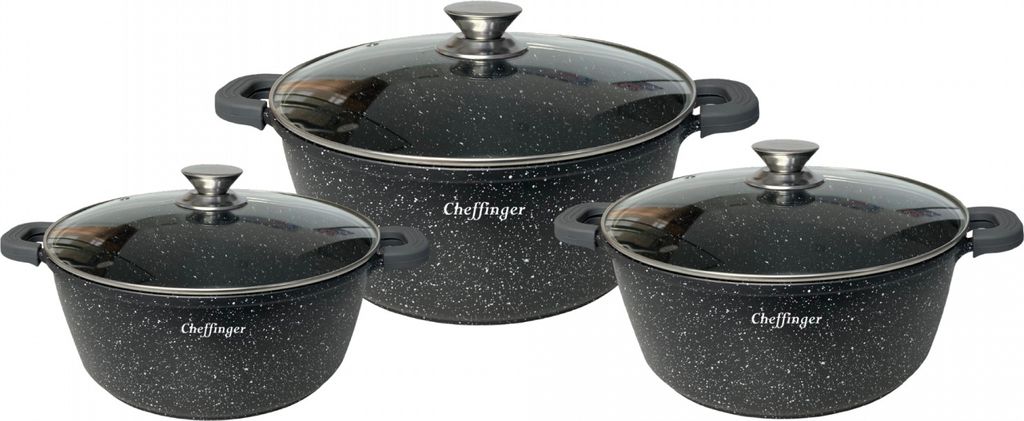 Cheffinger CF-DCS01: 6dílná sada hrnců na polévku s Obrázek produktu 