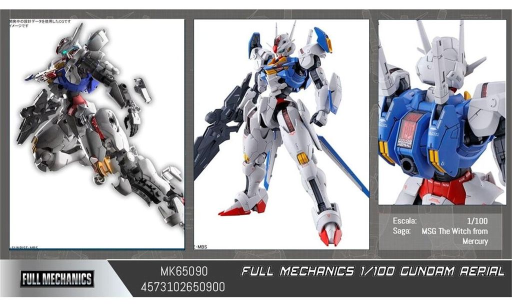 Modelová stavebnica postavy Mobile Suit Gundam Aerial, Obrázok produktu 