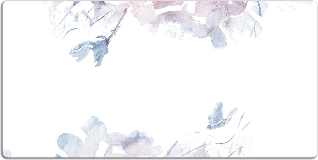 Schreibtischmatte Tischunterlage 100x50 cm Mauspad - Pastellrosen.