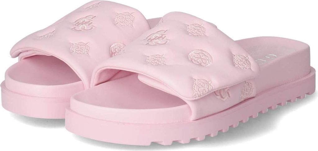 Guess Damen Pantoletten Pink Synthetik Größe: 40
