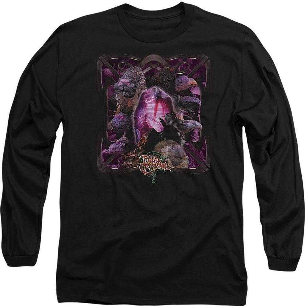 Dark Crystal - "Lust For Power" T-Shirt für Herren/Damen Uni, Langärmlig TV22120 (L) (Schwarz)
