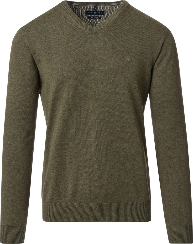 Casamoda - Herren Pullover mit V-Ausschnitt in verschiedenen Farben (004430), Größe:M, Farbe:Türkis (379)