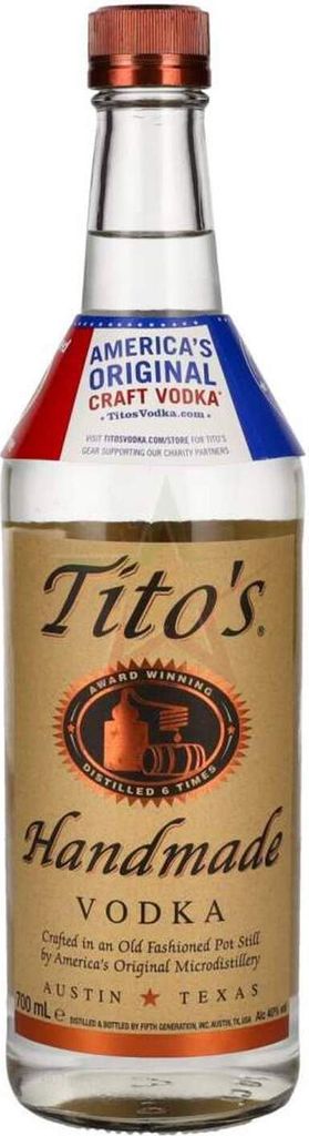 Tito's Handmade Vodka 40.00 % 0,70 lt.