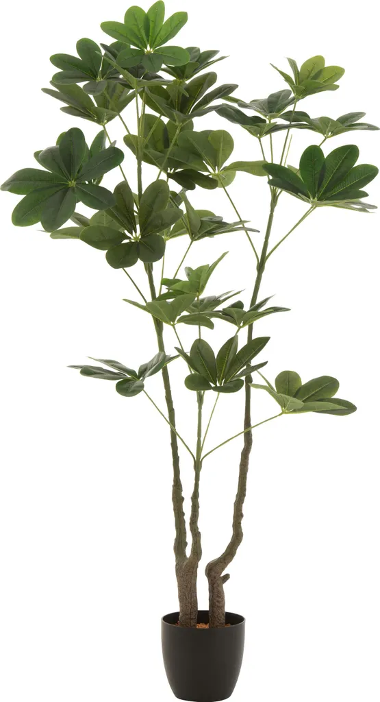 Arbre à Monnaie Artificiel Vert Large J-Line Réaliste avec Son Pot