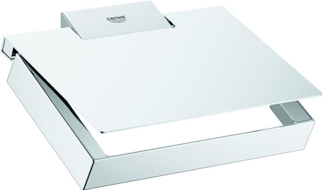 WC-Papierhalter Selection Cube 40781 Metall mit Deckel chrom