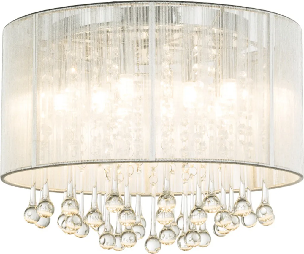Plafonnier Globo Lighting Métal Chromé 8x G9 LED pour Éclairage Puissant