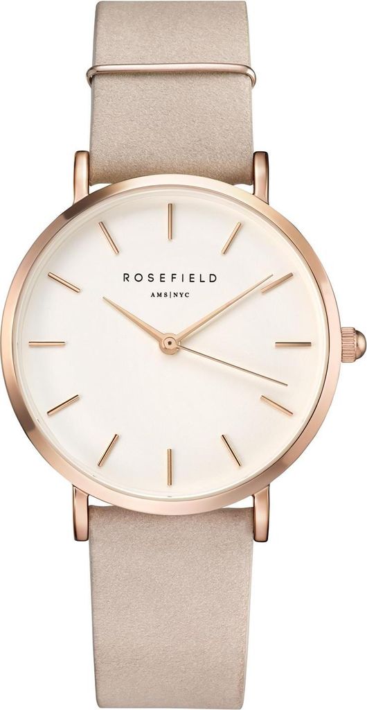 ROSEFIELD Damenuhr West Village Rosa Rosegold Leder WSPR-W73