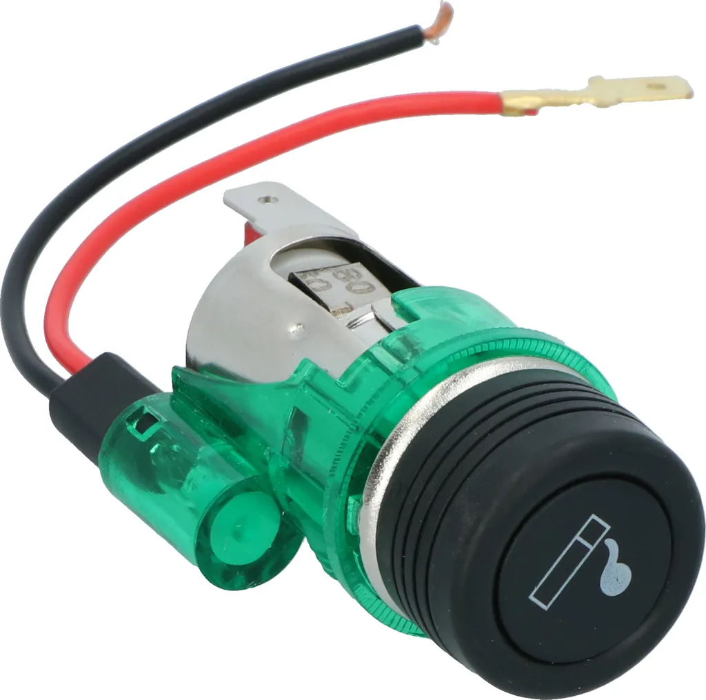 Accendisigari da 12 V 1JO919309 maschio e femmina, verde