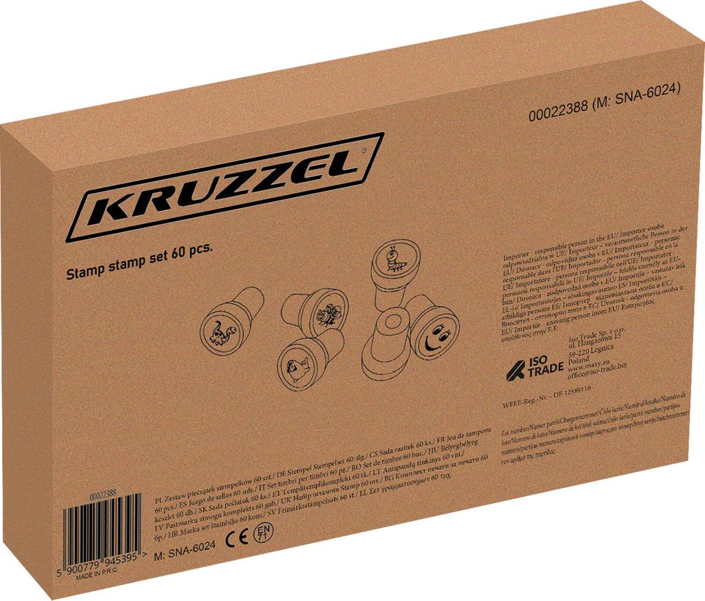 Kruzzel 22388 Detská samofarbiaca pečiatka 60 ks Obrázok produktu 14