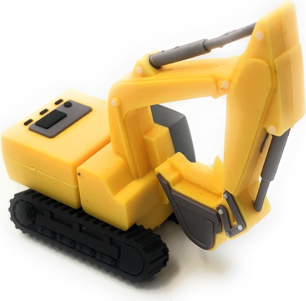 Onwomania Bagger Baustellen Fahrzeug Gelb Funny USB Stick 32 GB USB 2.0