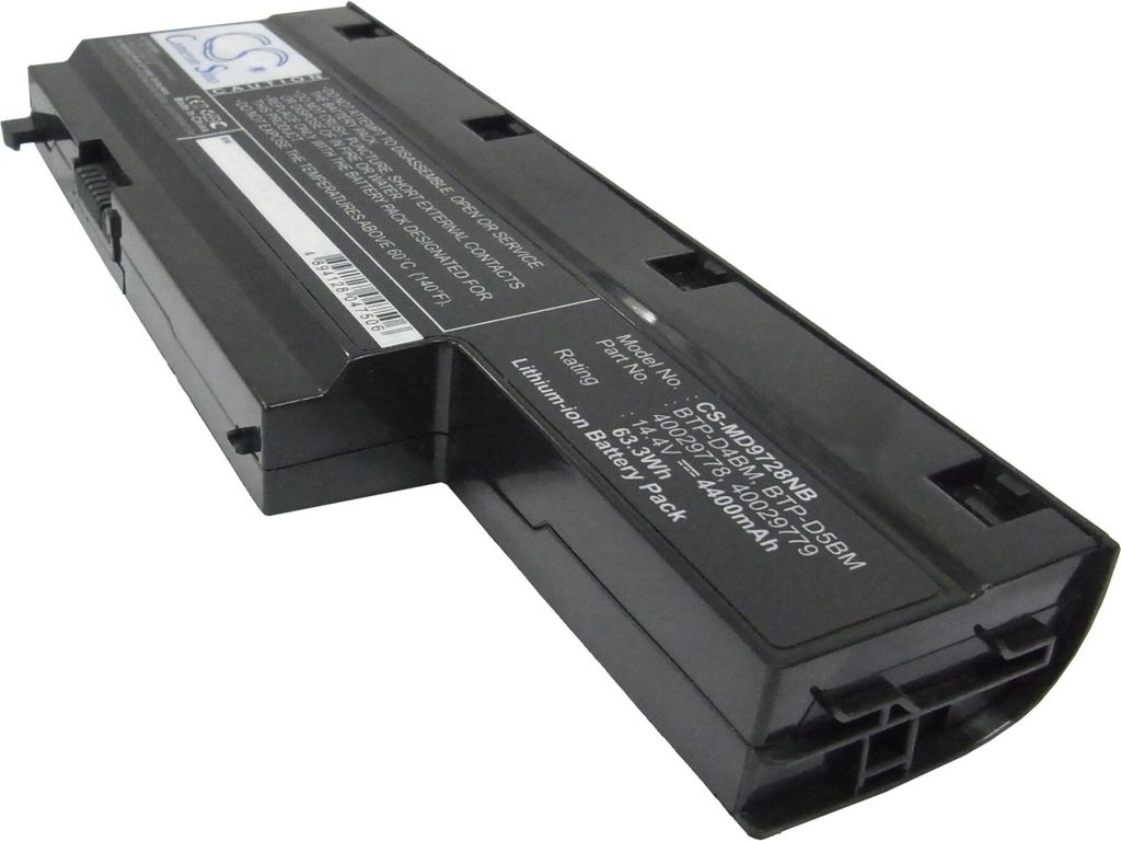 TECHTEK Laptop Akkus Kompatibel mit [Medion] Akoya E7211, Akoya E7212, Akoya E7214, Akoya E7216, Akoya P7611, Akoya P7612, Akoya P7614, Akoya P7615,