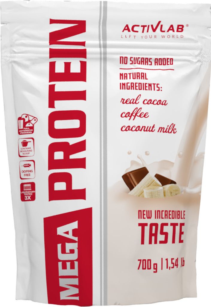 Mega Protein 700g, protéine de lactosérum avec créatine et Image du produit 