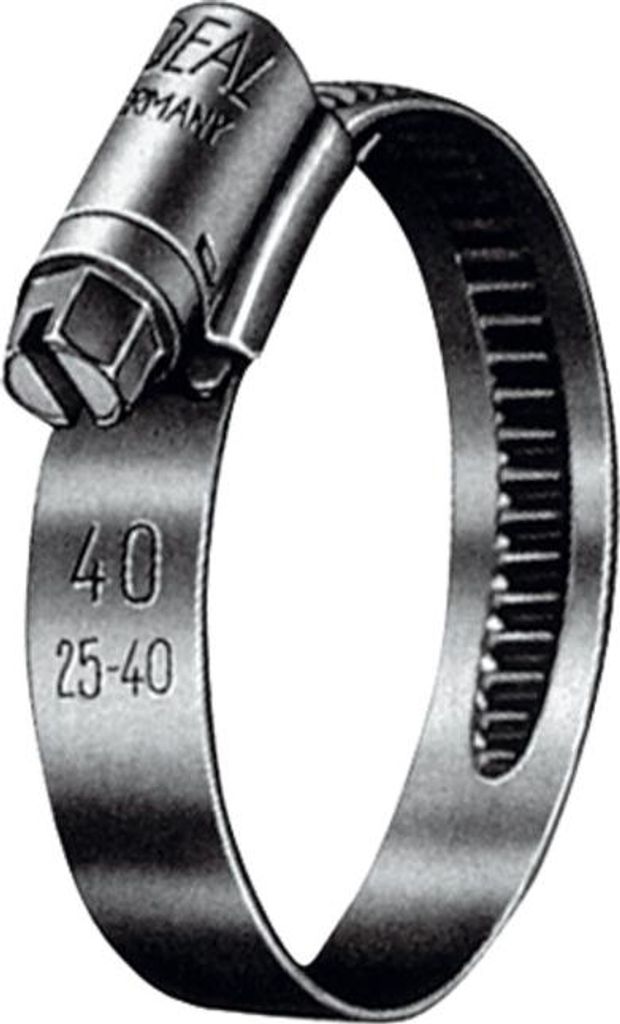 Riegler Schneckengewinde-Schl.schelle, Chromstahl (W2), 70 - 90 mm, 9 mm