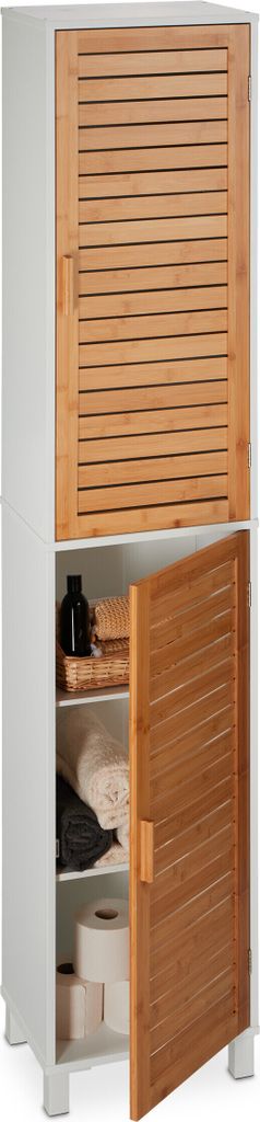 Mobile da bagno Relaxdays, A x L x P: 190 x 40 x 30 cm, 6 Immagine del prodotto 