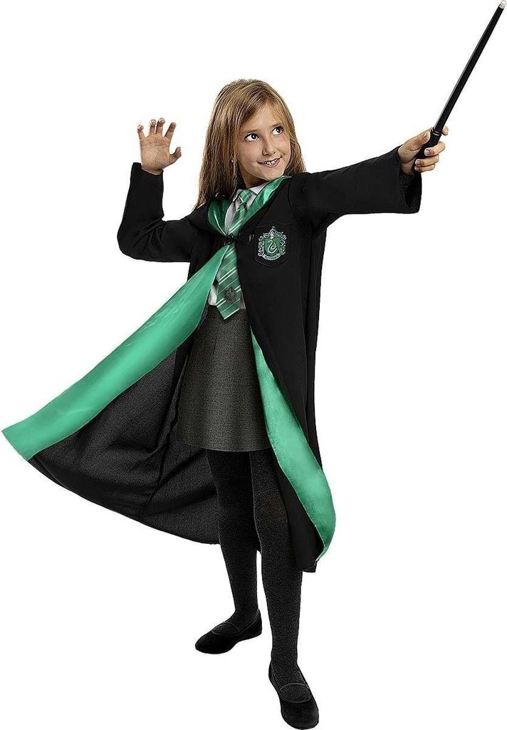 Harry Potter – Slytherin Umhang für Kinder Kindergröße: 122-128