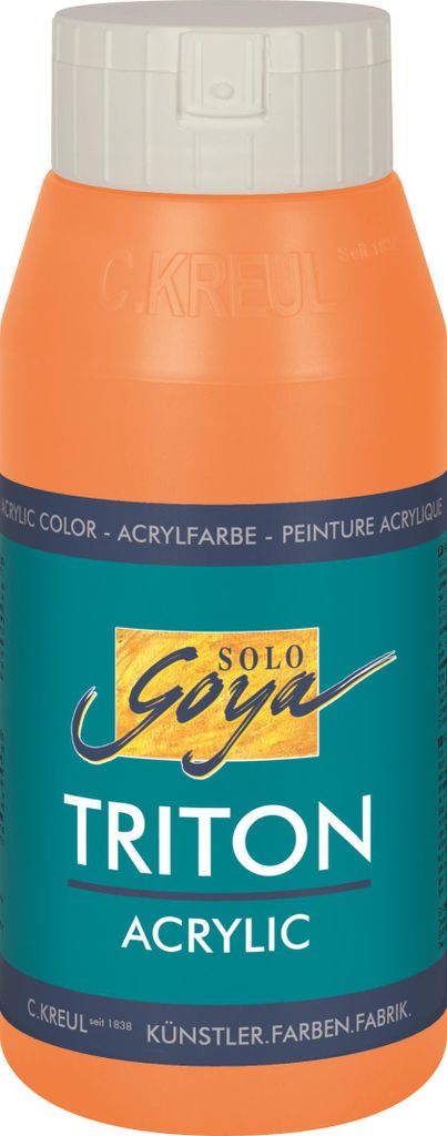 Solo Goya Triton Acrylic Basic, Acrylfarbe, 750Ml, Echtorange